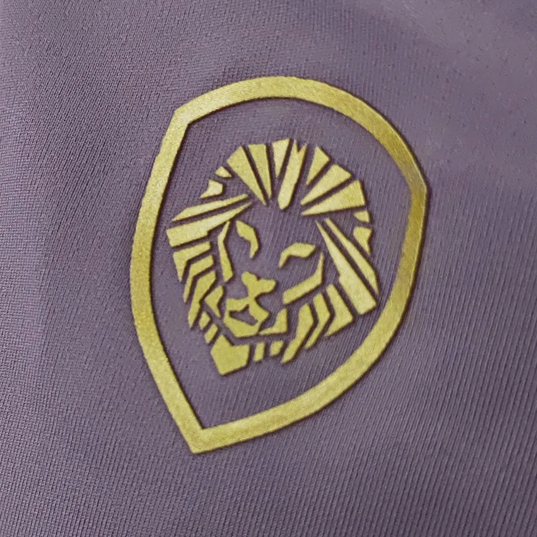 Trendy popularity Flexible Ribbed Cuffs Women's Lion Shield Mocha and Gold Performance Sports Bra