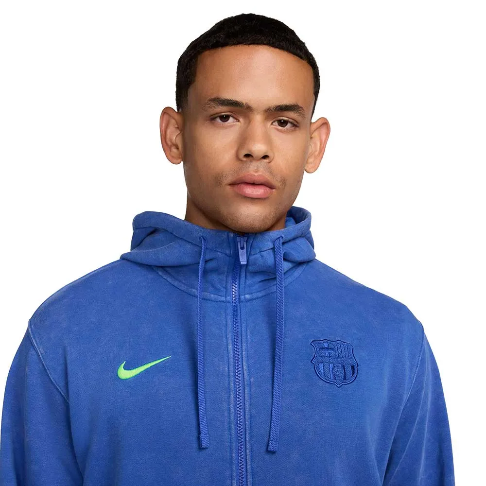 Cold Layer Comfy Feel Men's FCB NSW Club Hoodie - Hyper Royal/Lime Blast