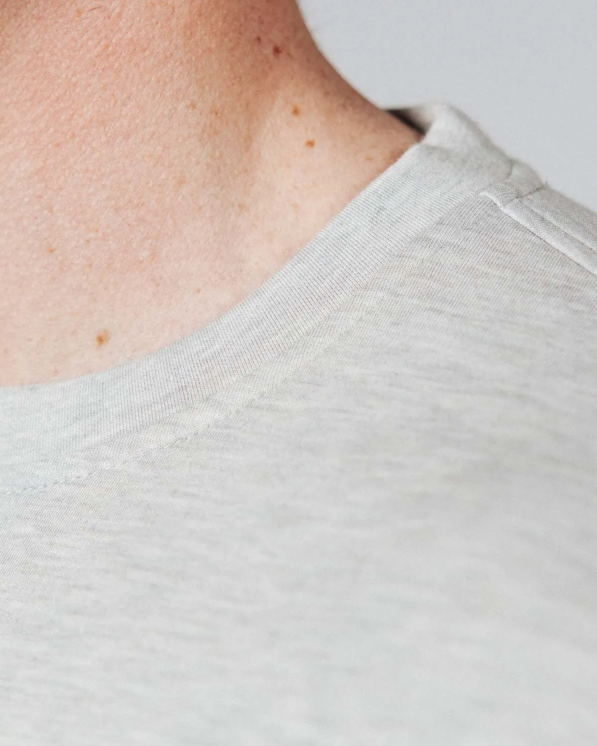 Men's Heather Gray Golf Crew Neck Hooded Blend