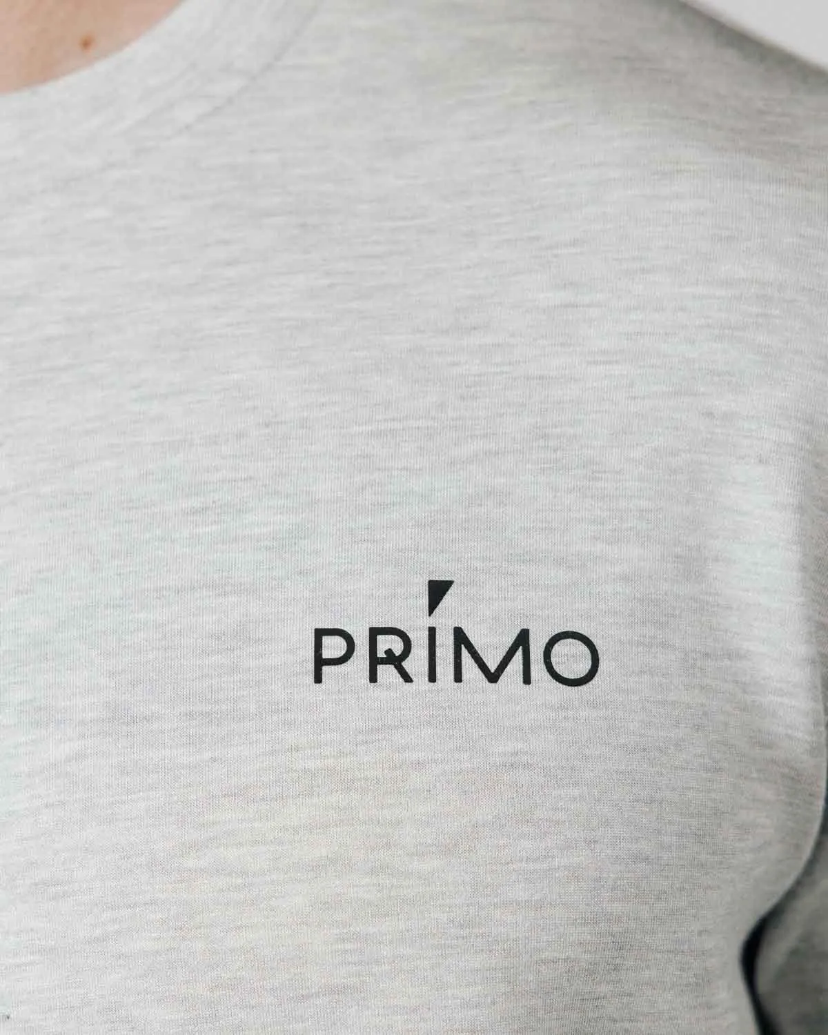 Men's Heather Gray Golf Crew Neck Street Layer Relaxed Wear