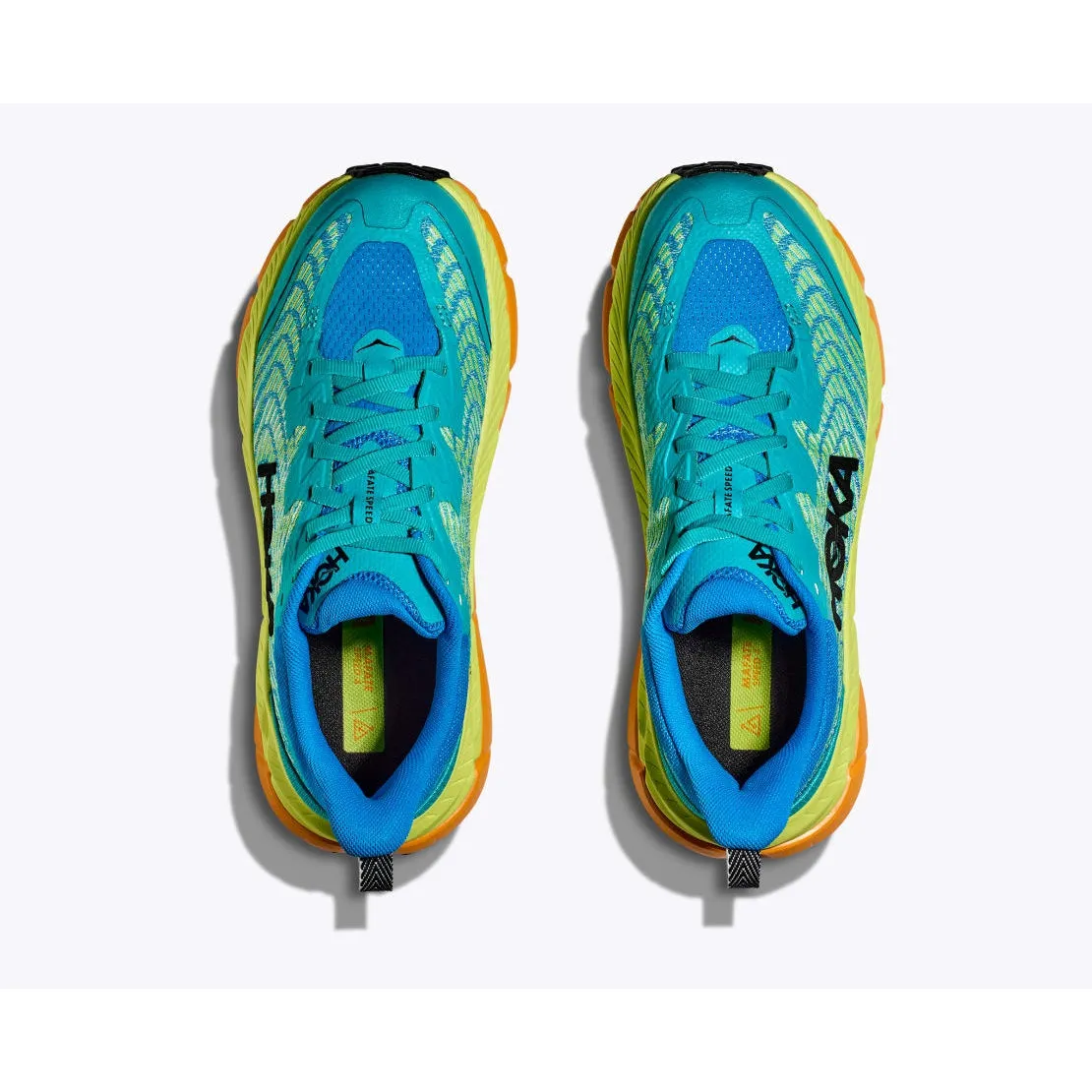 cushioned running sneakers Hoka Men's Mafate Speed 4 (Ceramic / Diva Blue)