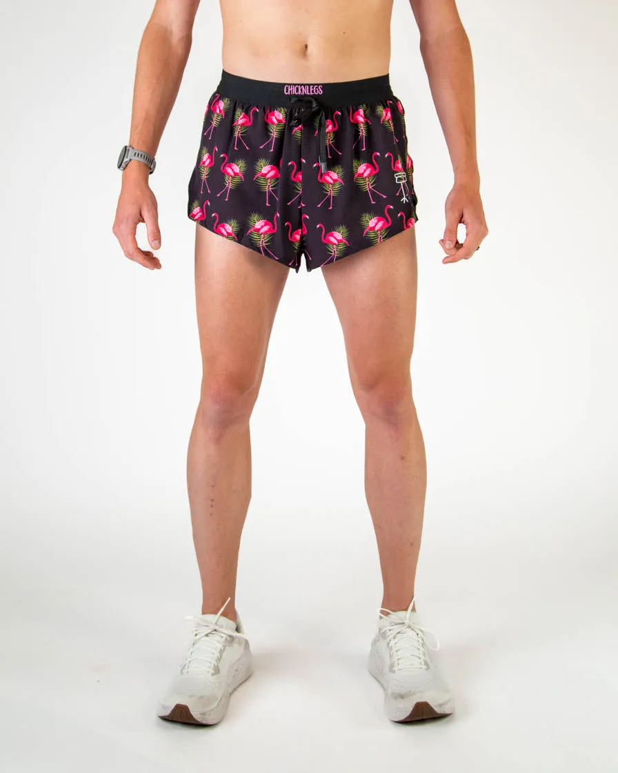 Sleek Stretch Men's Flamingo 2" DS Split Shorts