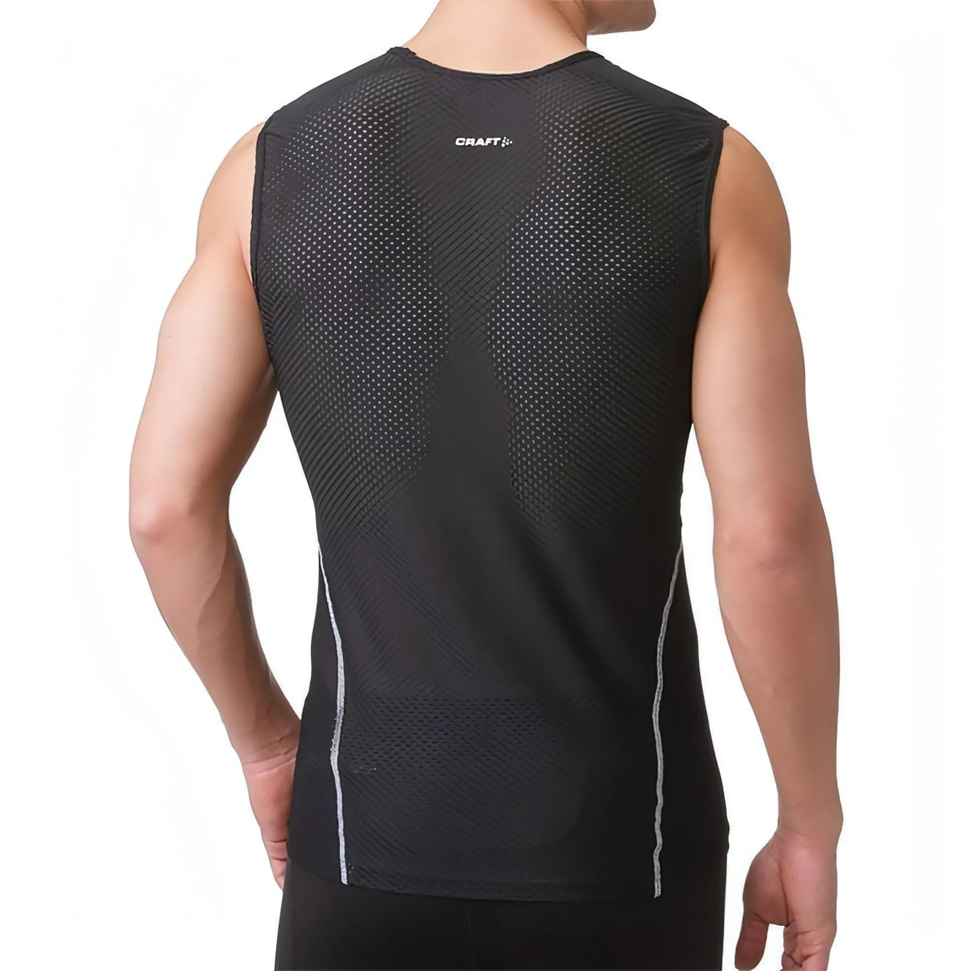 Craft Cool Mesh SuperLight Mens Sleeveless Baselayer - Black suitable for miners