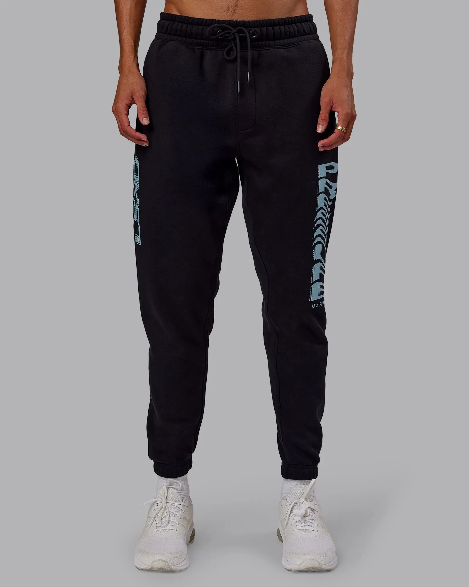 DynamicFitSystem Reinforced Stress Points Static Track Pant - Black-Skyride