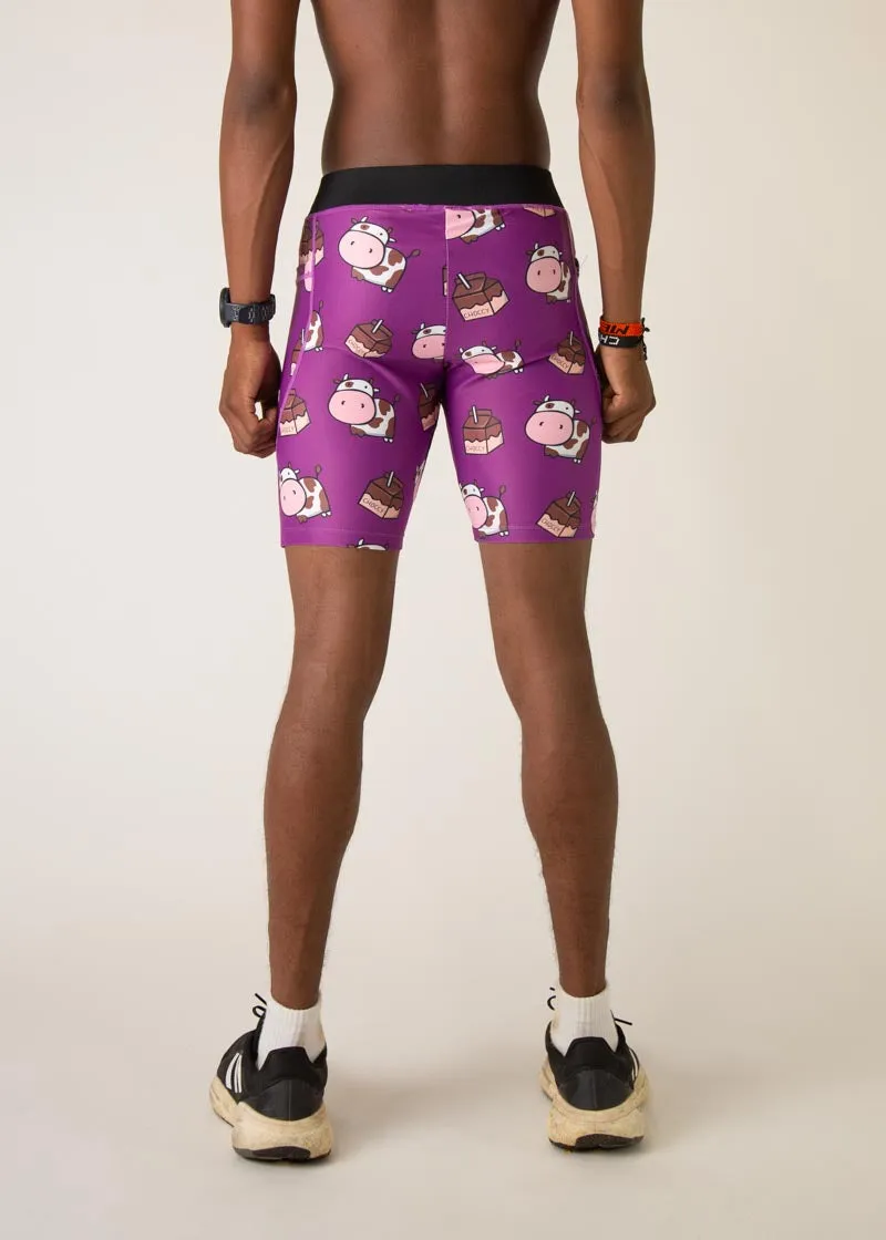 Balance Wear Men's Choccy Cows 8" Half Tights