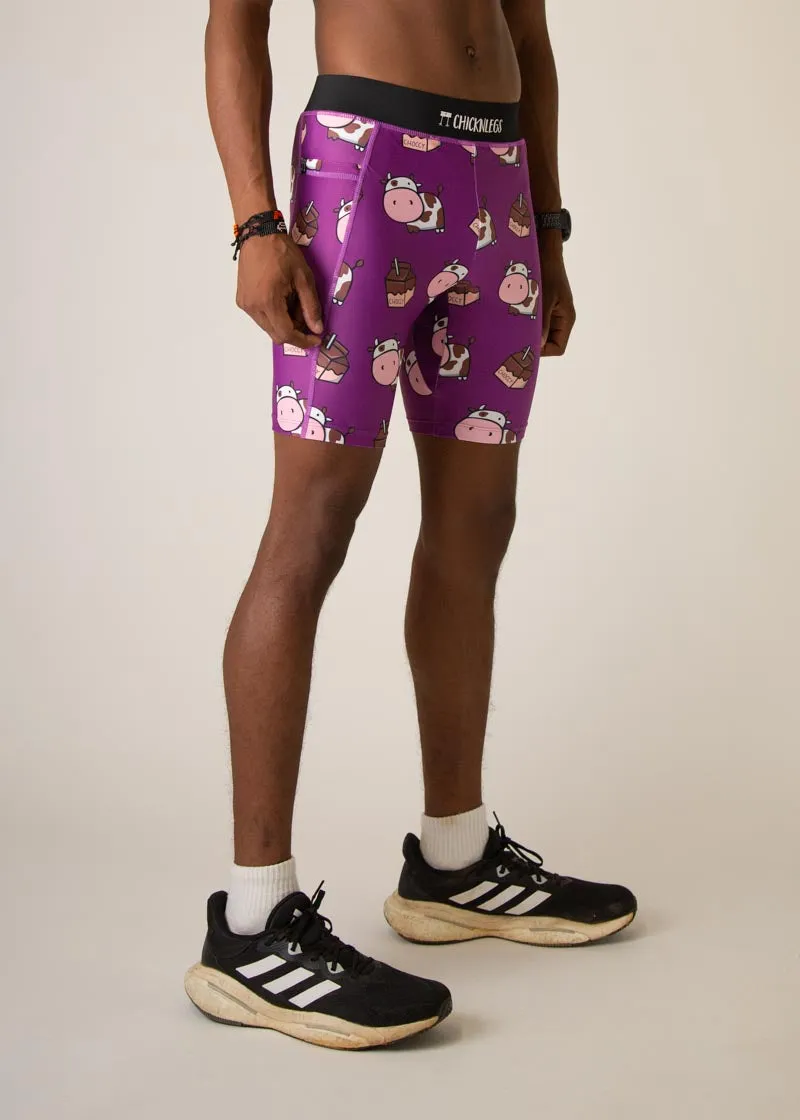 Men's Choccy Cows 8" Half Tights Versatile Design