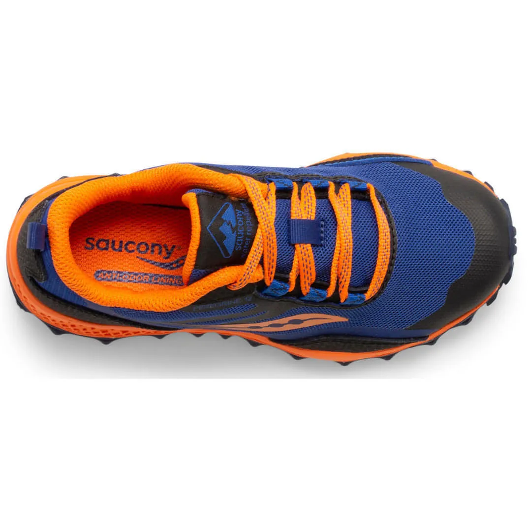 waterproof hiking sneakers Saucony Peregrine 12 Shield Junior Trail Running Shoes - Navy