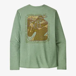 Star Fit Men's Long-Sleeved Capilene? Cool Daily Graphic Shirt - Lands