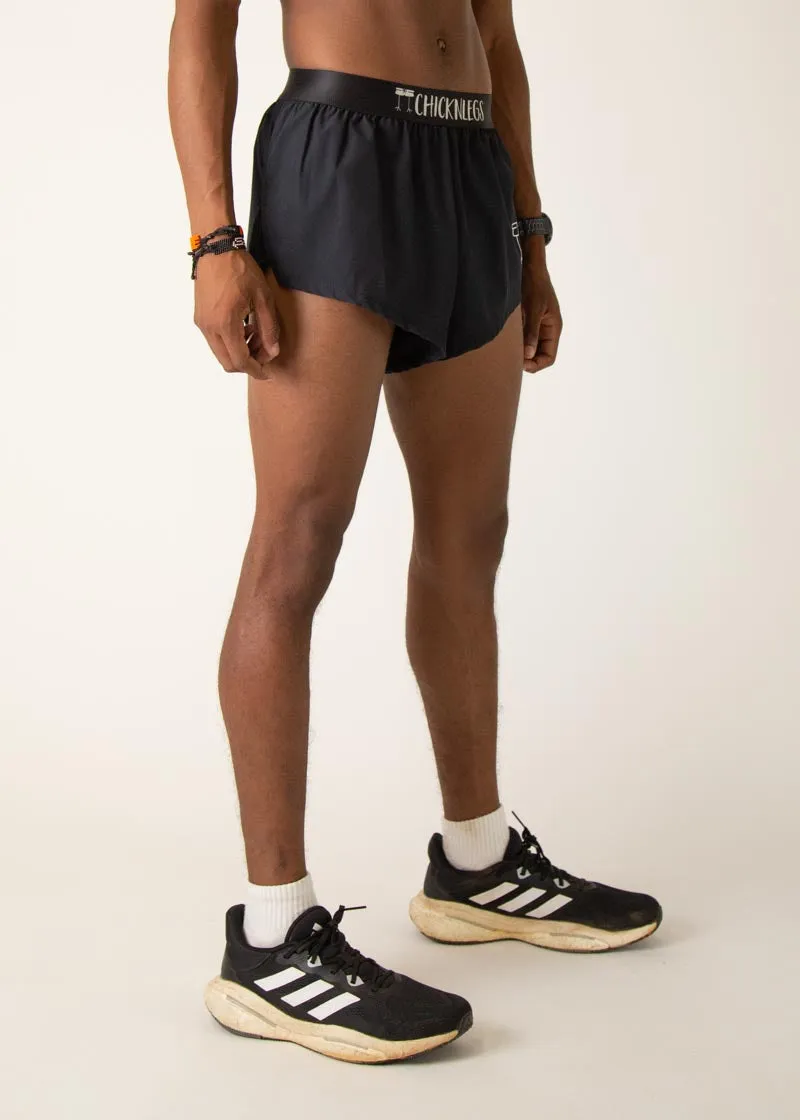 Outdoor Relax Men's Black 2" Split Shorts