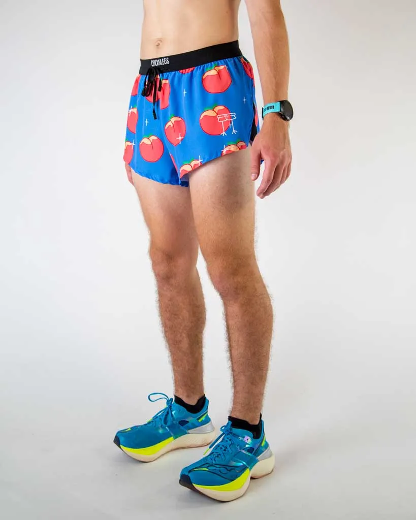 Men's Juicy Peaches 2" DS Split Shorts Fade Resistant Dye