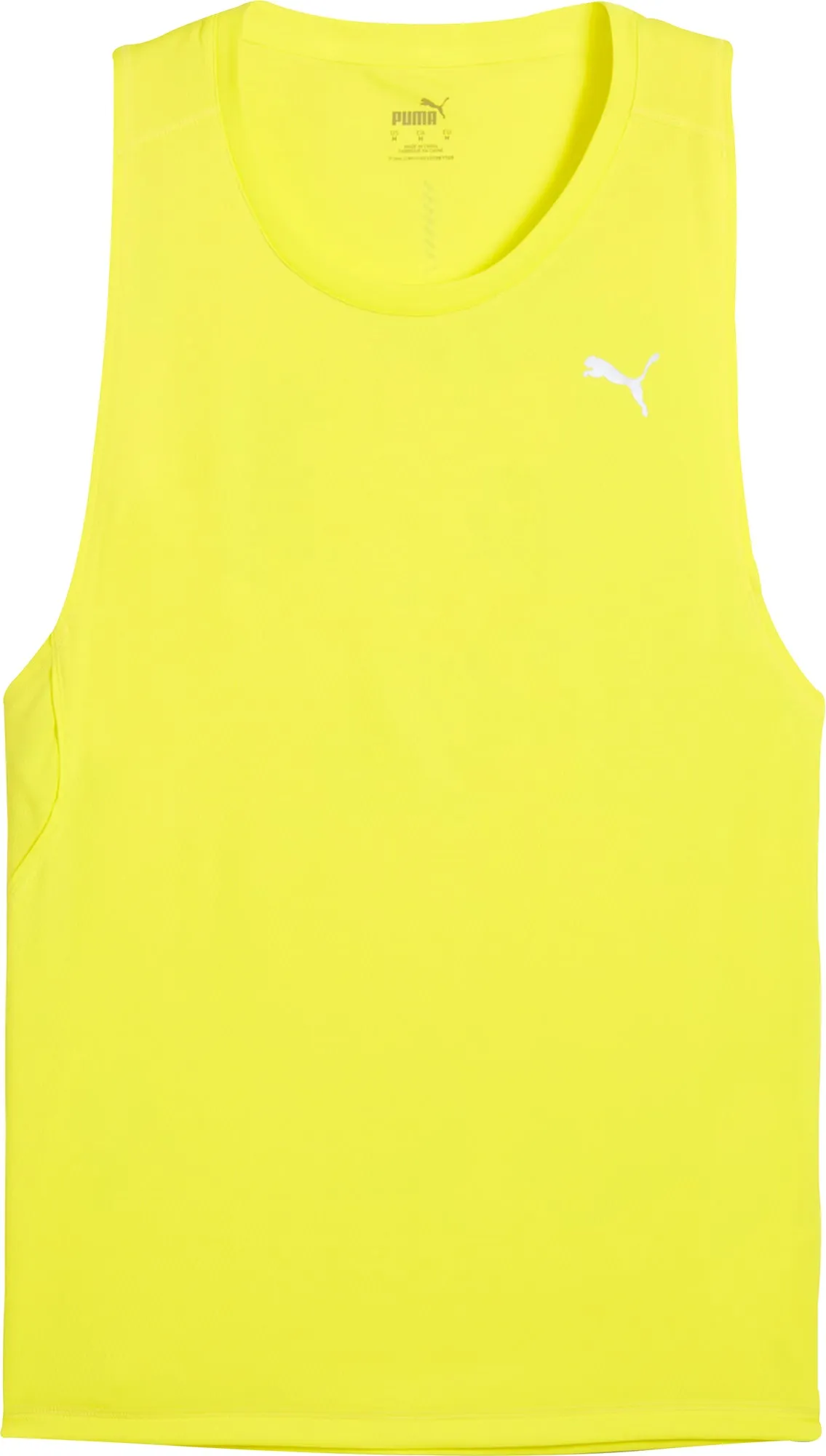 round shape Puma Velocity Mens Running Vest - Yellow