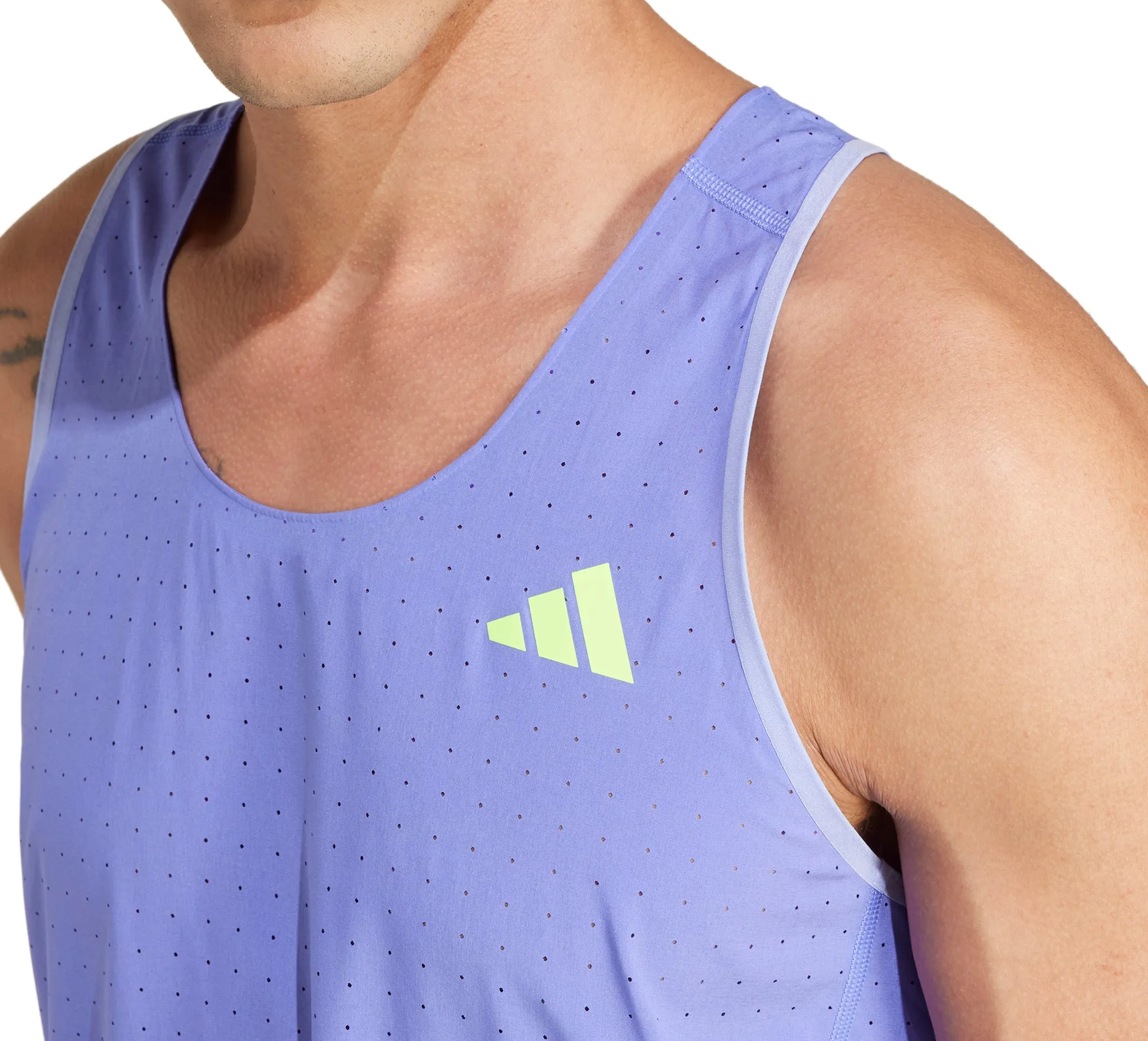 Efficiency - maximized global market adidas Adizero Mens Running Vest - Blue