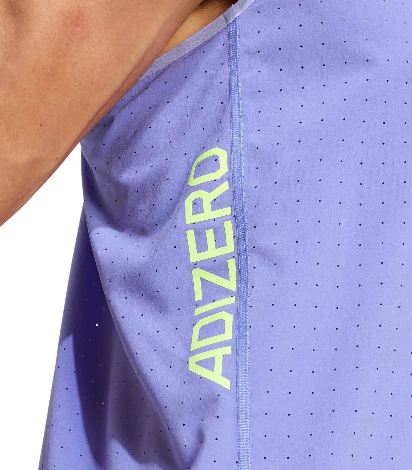 low quality elderly users adidas Adizero Mens Running Vest - Blue