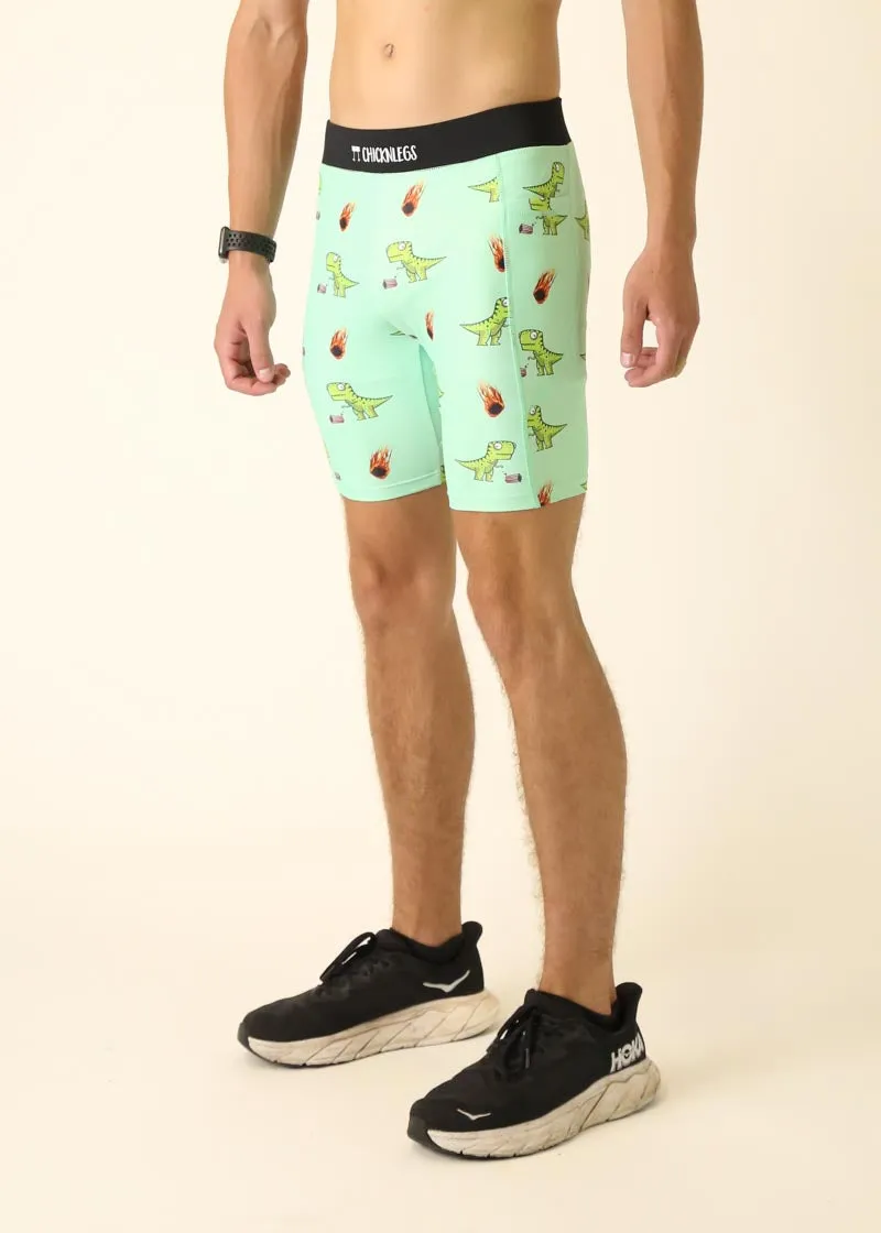 Base Layer Slim Fit Comfort Seeker Men's Dino-Sore 8" Half Tights