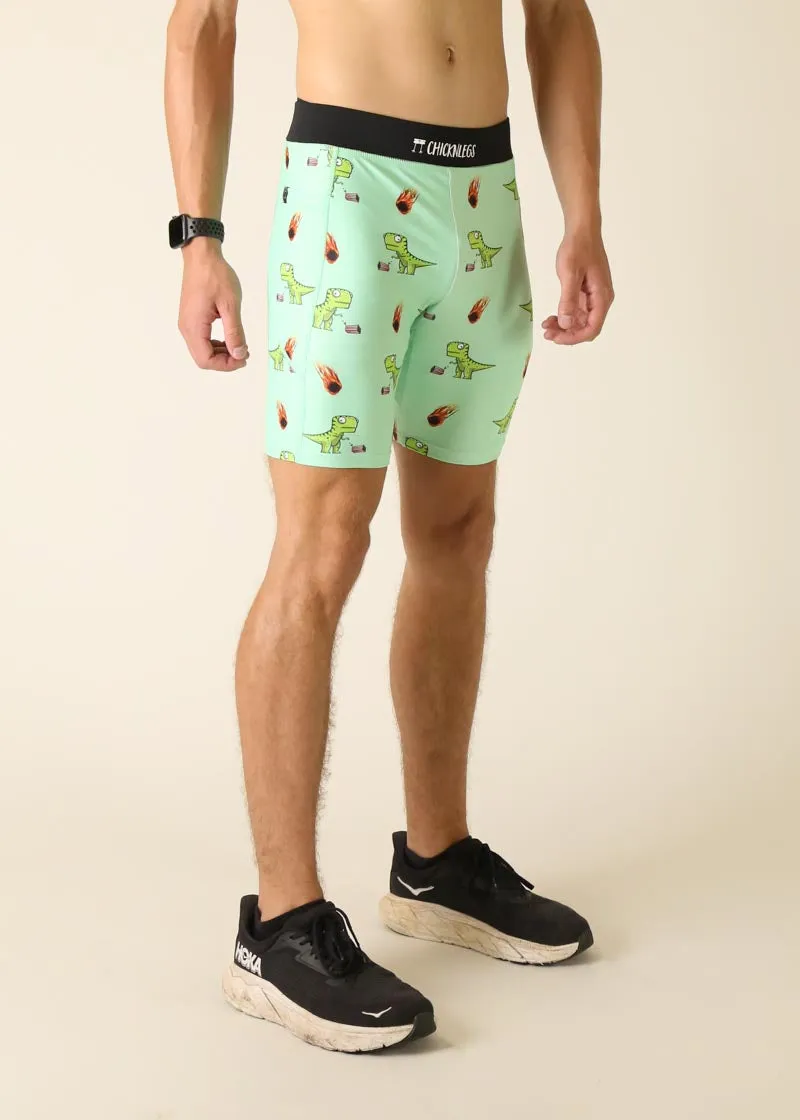 Flexible Waist Men's Dino-Sore 8" Half Tights