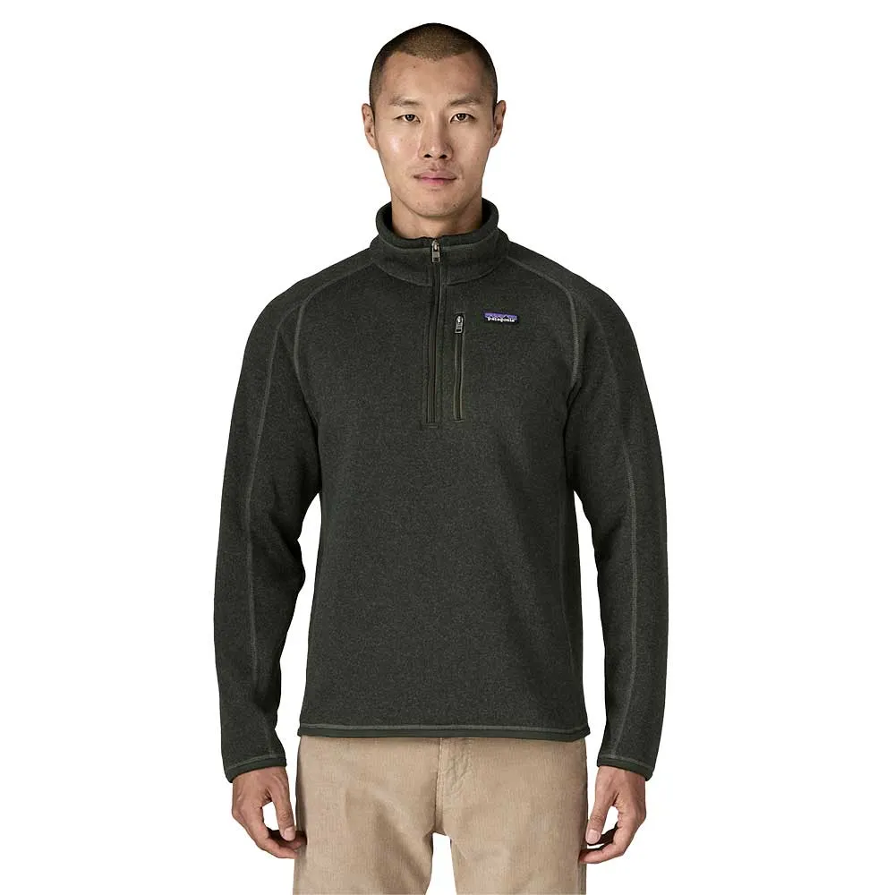 Men's Better Sweater 1/4 Zip - Old Growth Green product camping suitable functionality Comfy Feel