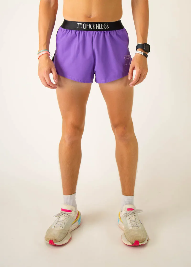 Active Movement Men's Purple 2" Split Shorts