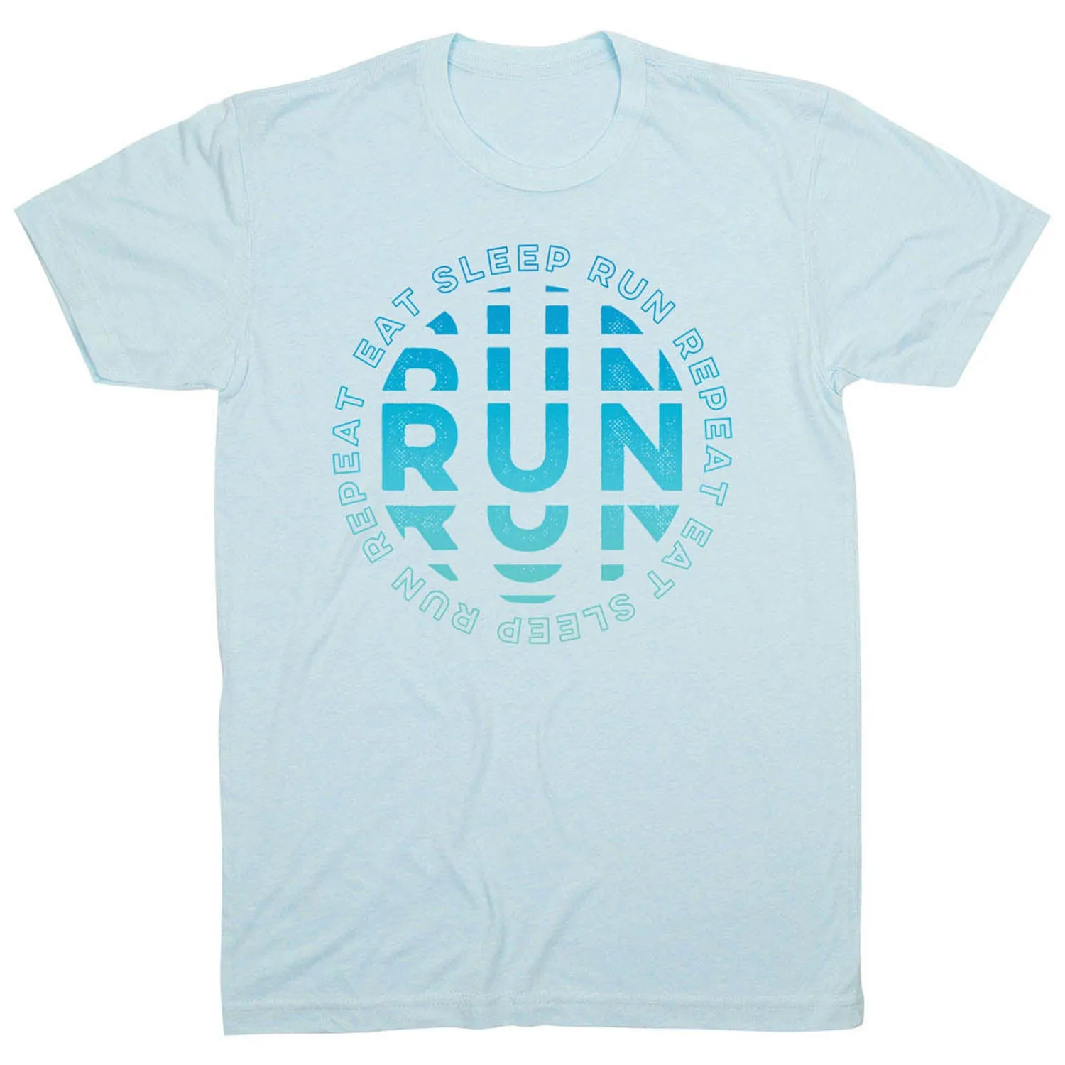 Running Short Sleeve T-Shirt - Eat Sleep Run Repeat SustainableManufacturing