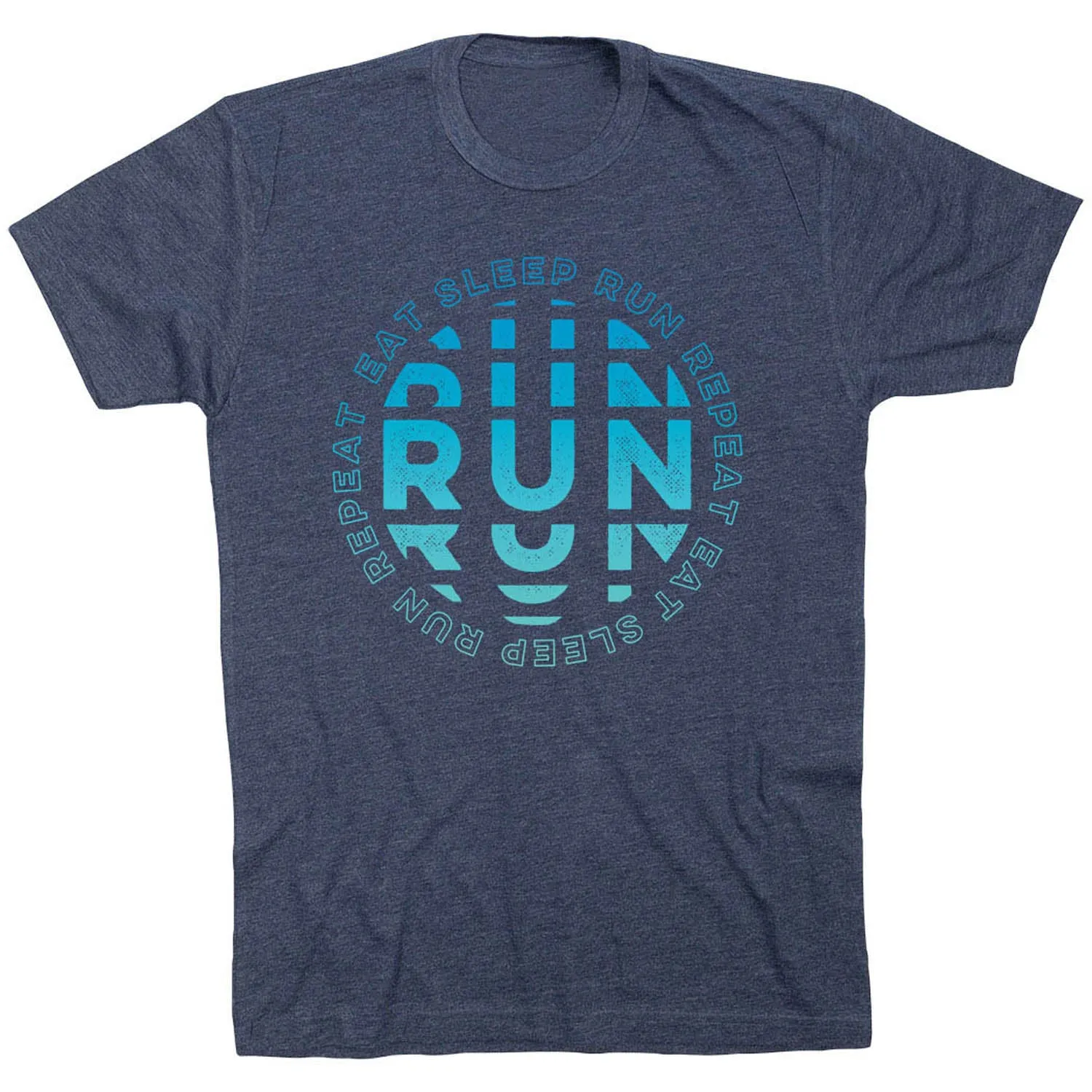 Running Short Sleeve T-Shirt - Eat Sleep Run Repeat Trendy Vibe
