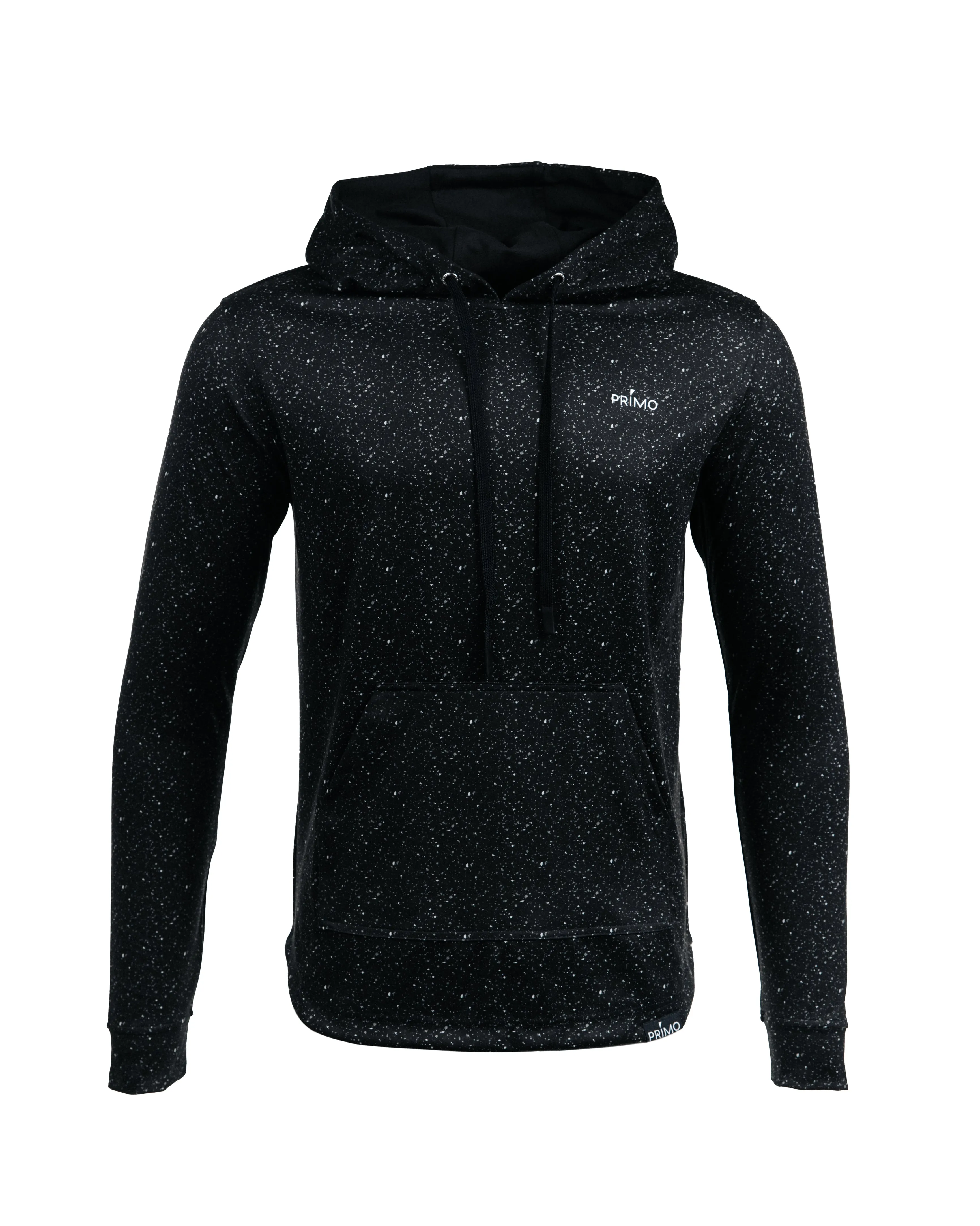 Speckled Black Golf Hoodie Effortless Hoodie Quilted Lining