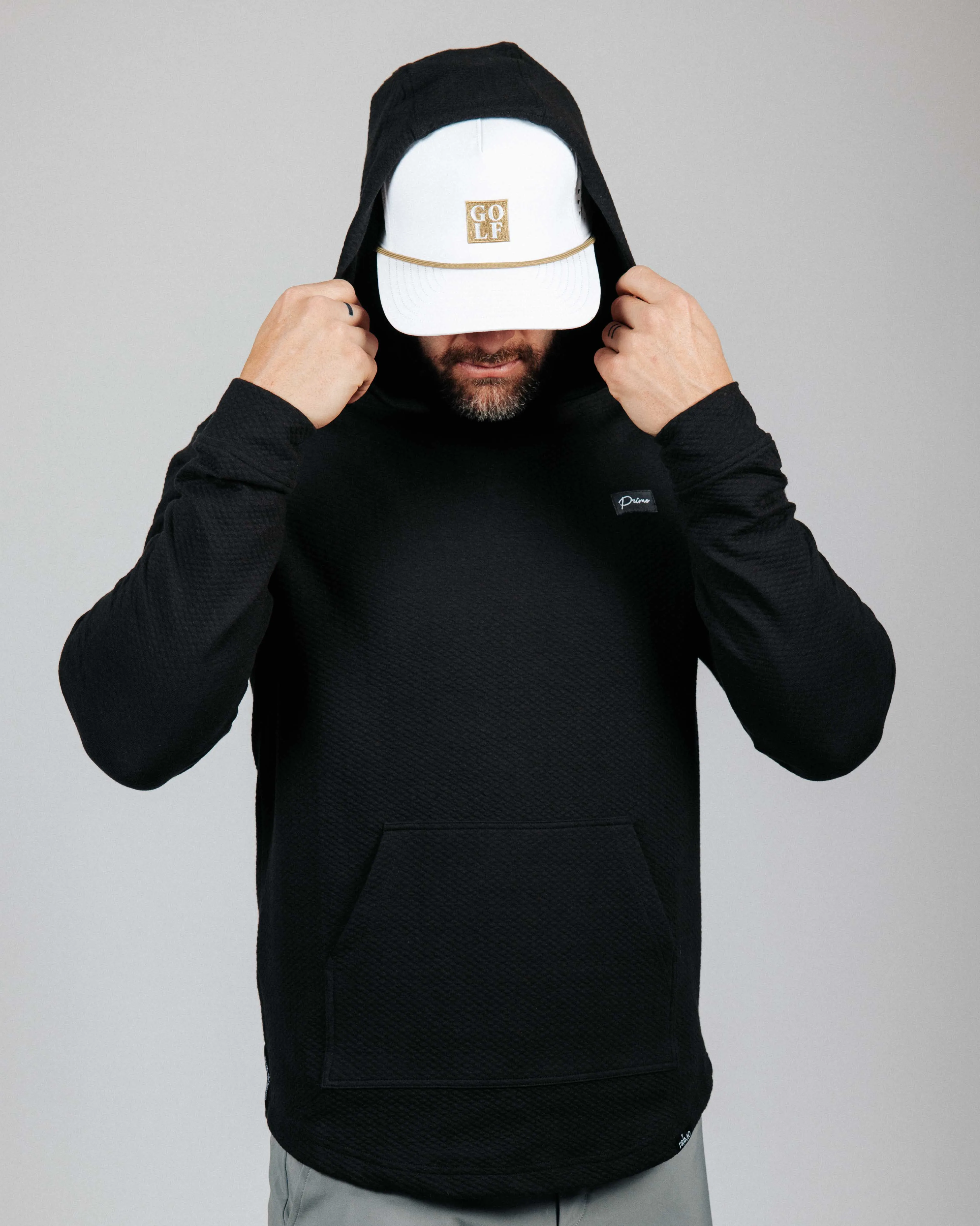 Black GH Waffle Hoodie product tie dye uniqueness Sporty Style