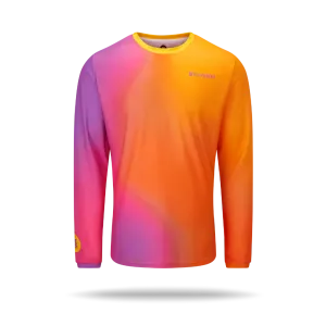 Long Sleeve Running Tee MultiPly Fabric Colorfast Dye