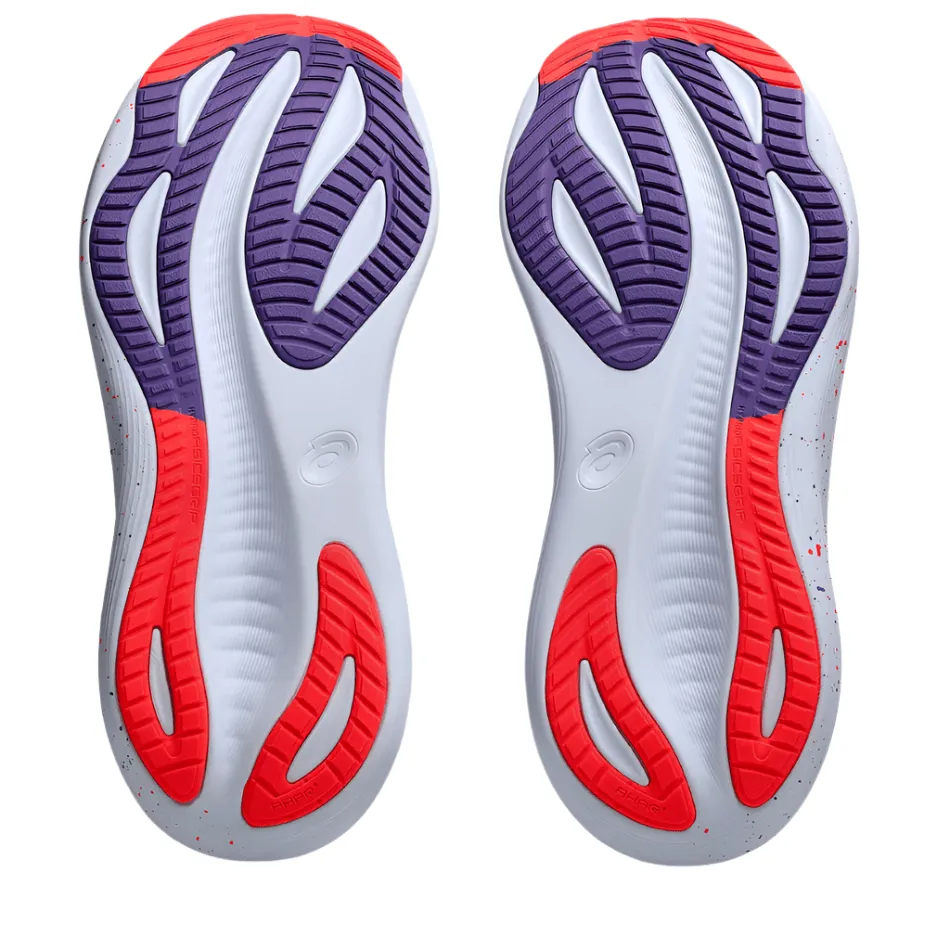 ASICS Men's GEL-NIMBUS 27 TOKYO Collection Running Shoes in Cream/Edo Purple AW25 Impact Protection Cushioning