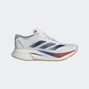 Men??s Adizero Boston 12 (Core White/Dark Blue/Pure Ruby) running for a way to stay motivated