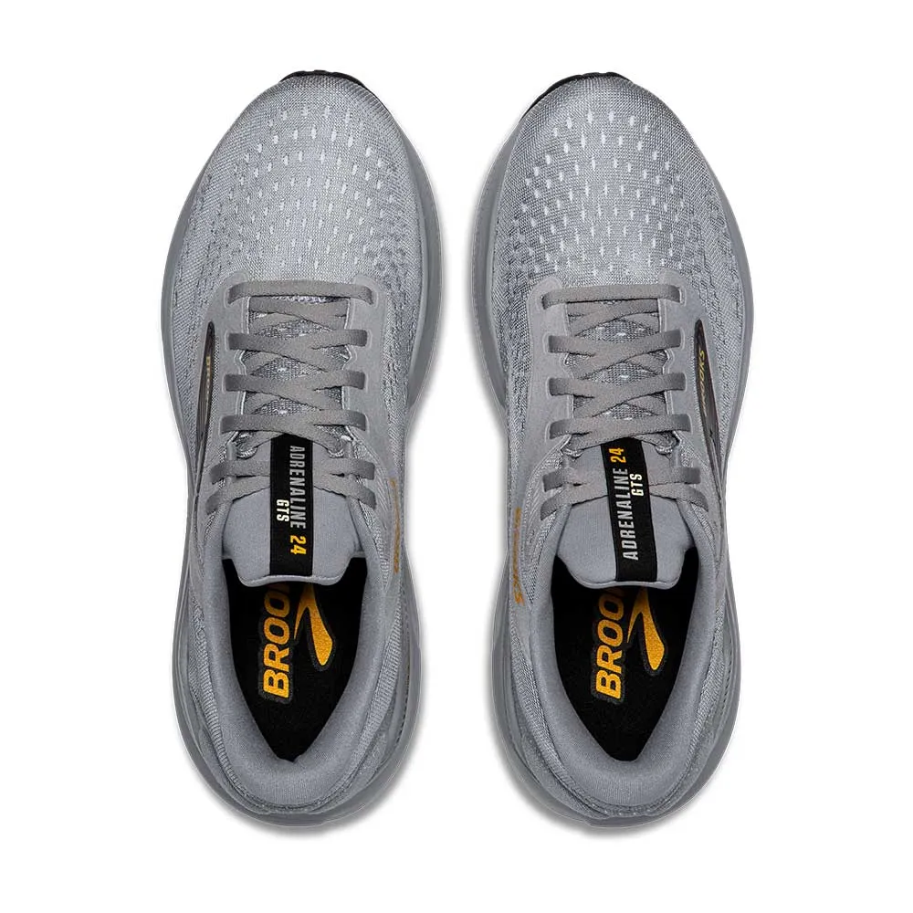 Men's Adrenaline GTS 24 Running Shoe - Alloy/White/Gold Fusion - Extra Wide (4E) Lightweight Running Design