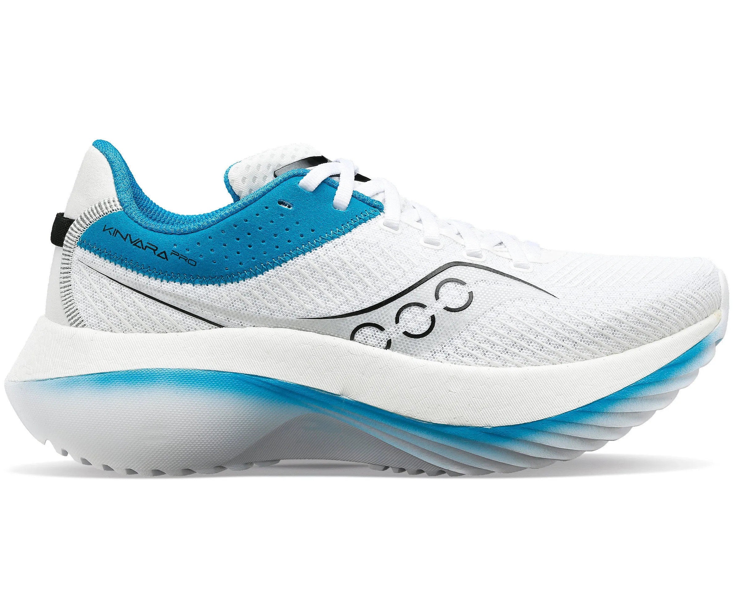 Flexible Groove System pattern Women??s Kinvara Pro (20 - White/Ink)