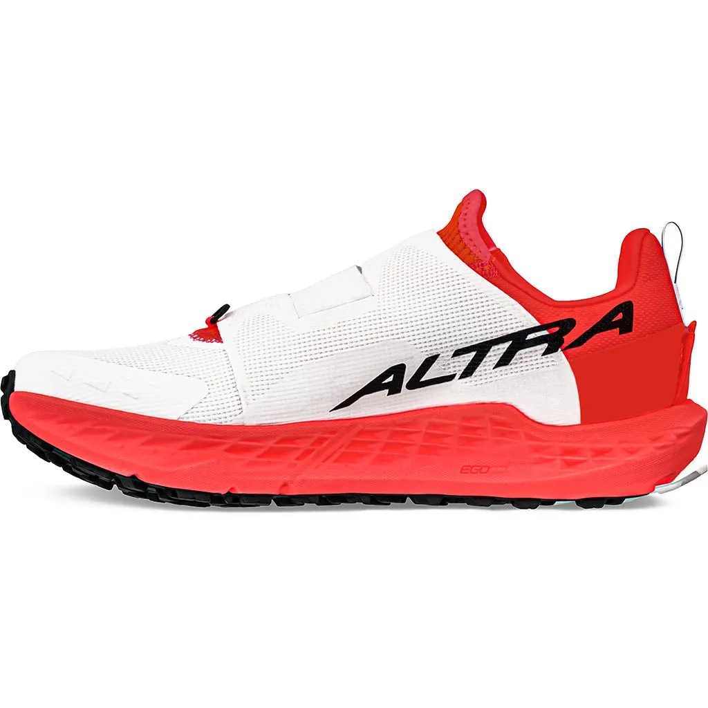 narrow width sneakers trail racing shoes Men's Timp 5 BOA Trail Running Shoes White / Coral