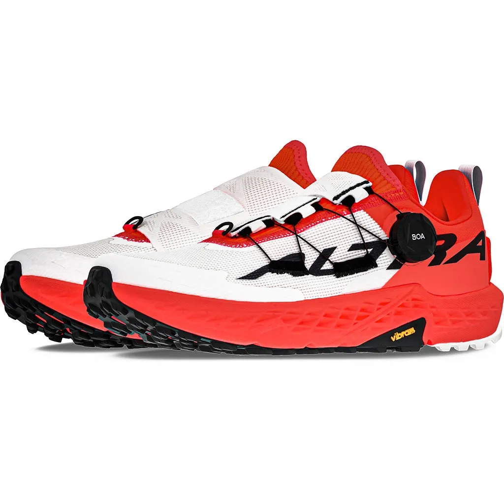 Men's Timp 5 BOA Trail Running Shoes White / Coral fashion trail sneakers