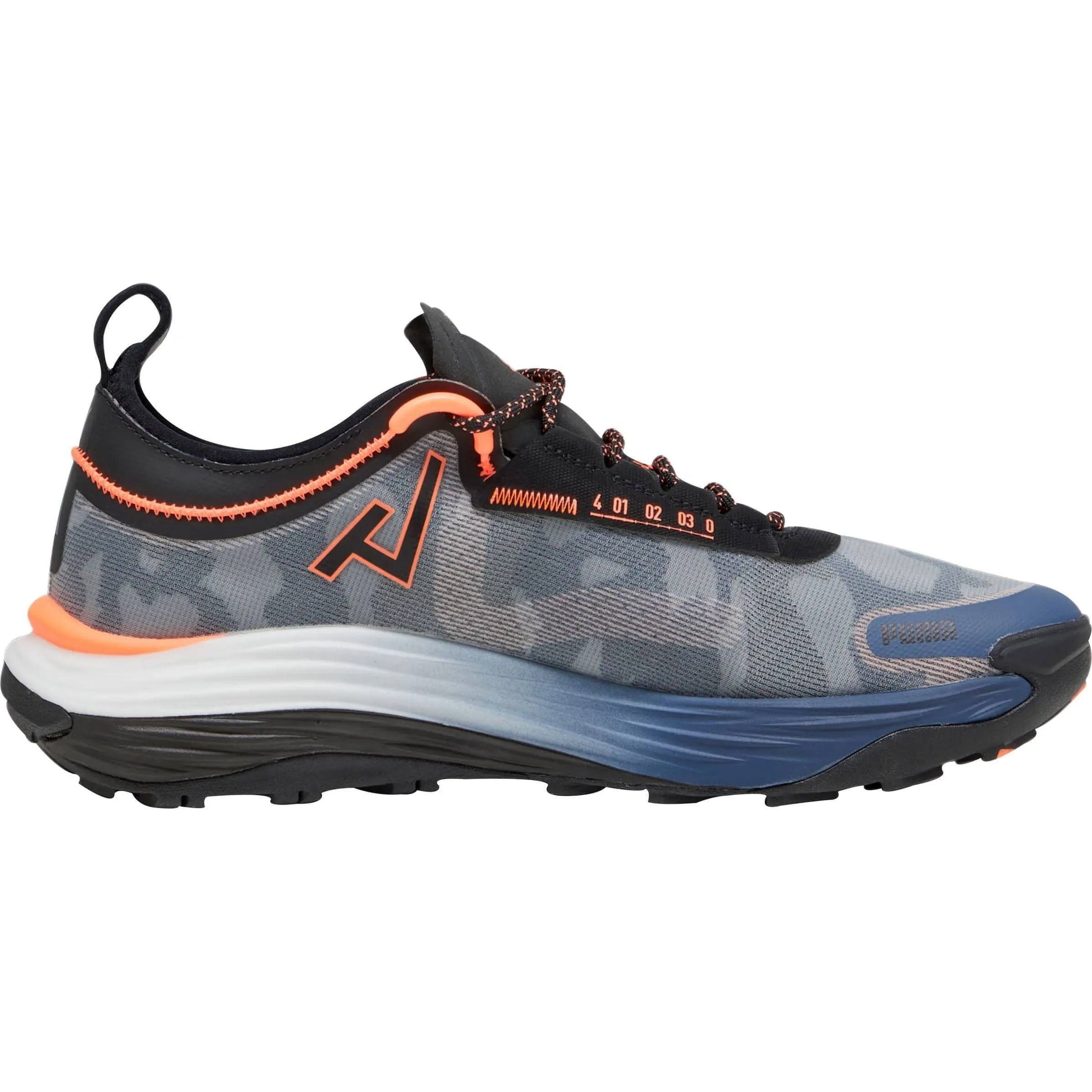 Puma Voyage Nitro 3 Mens Trail Running Shoes - Blue Reinforced Eyelets