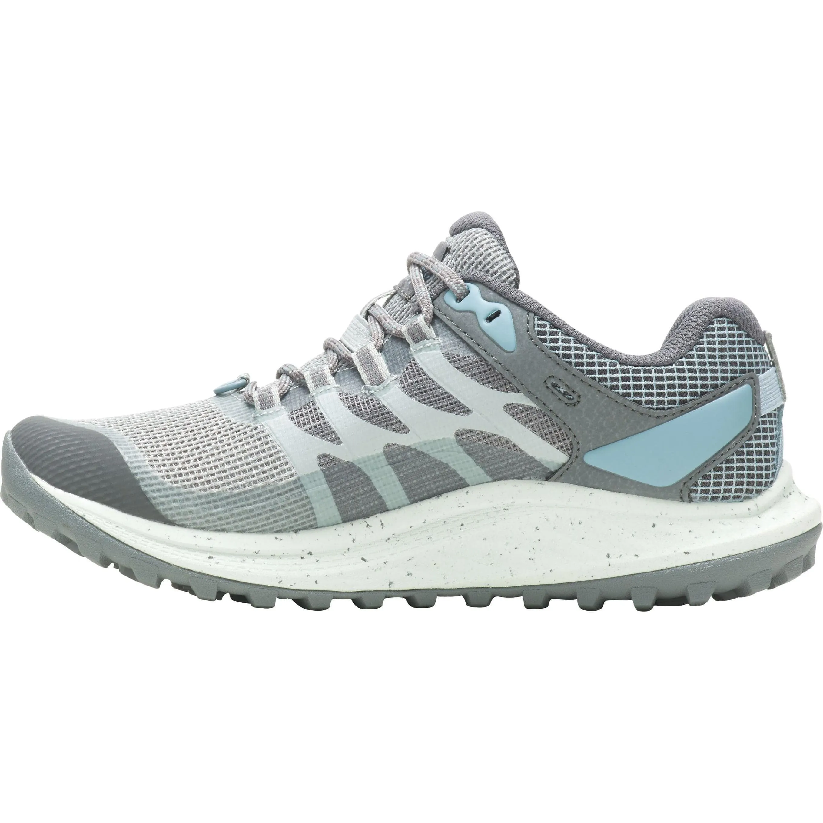 nature running sneakers ultra distance sneakers Merrell Antora 3 GORE-TEX Womens Trail Running Shoes - Blue