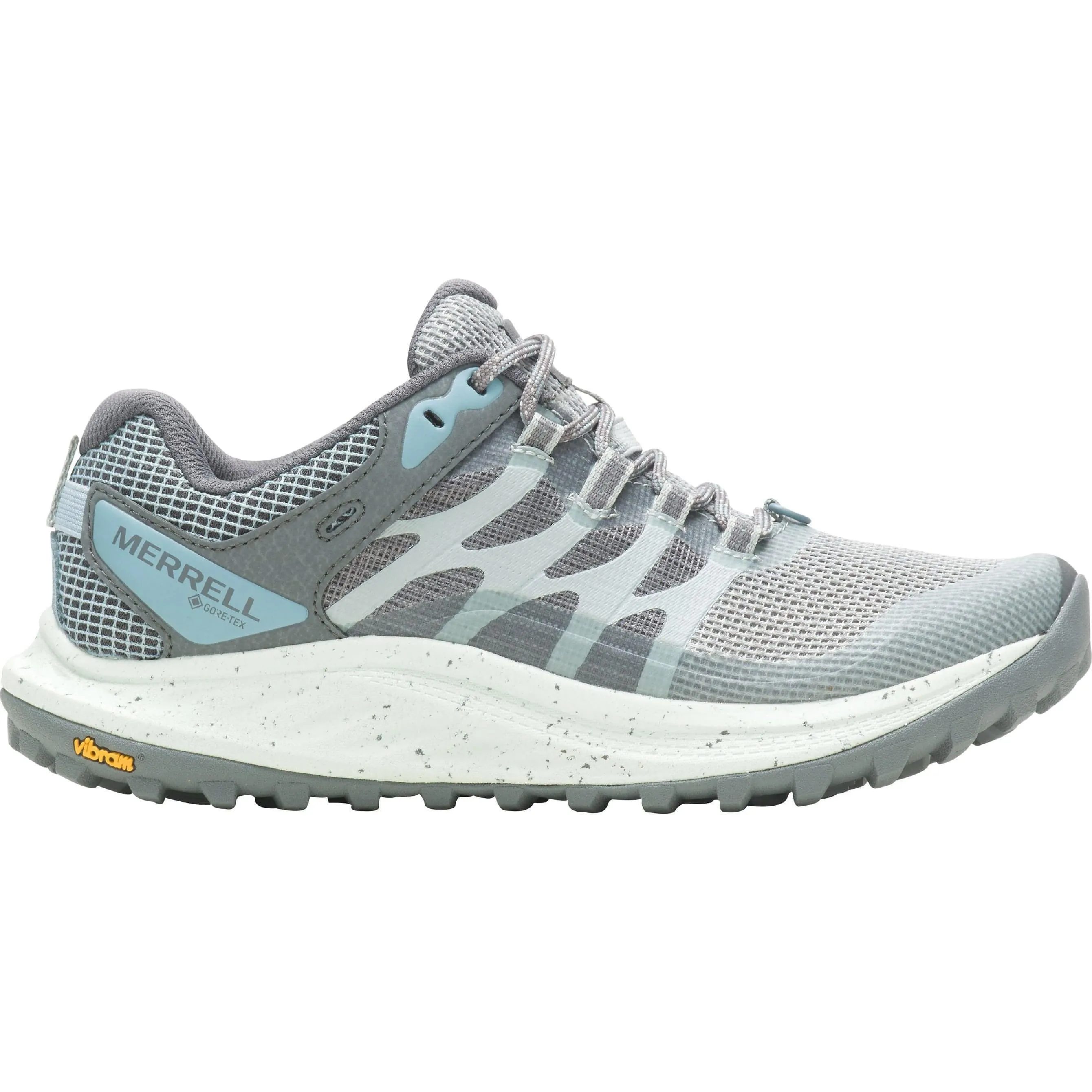 Merrell Antora 3 GORE-TEX Womens Trail Running Shoes - Blue Hydrophobic Knit