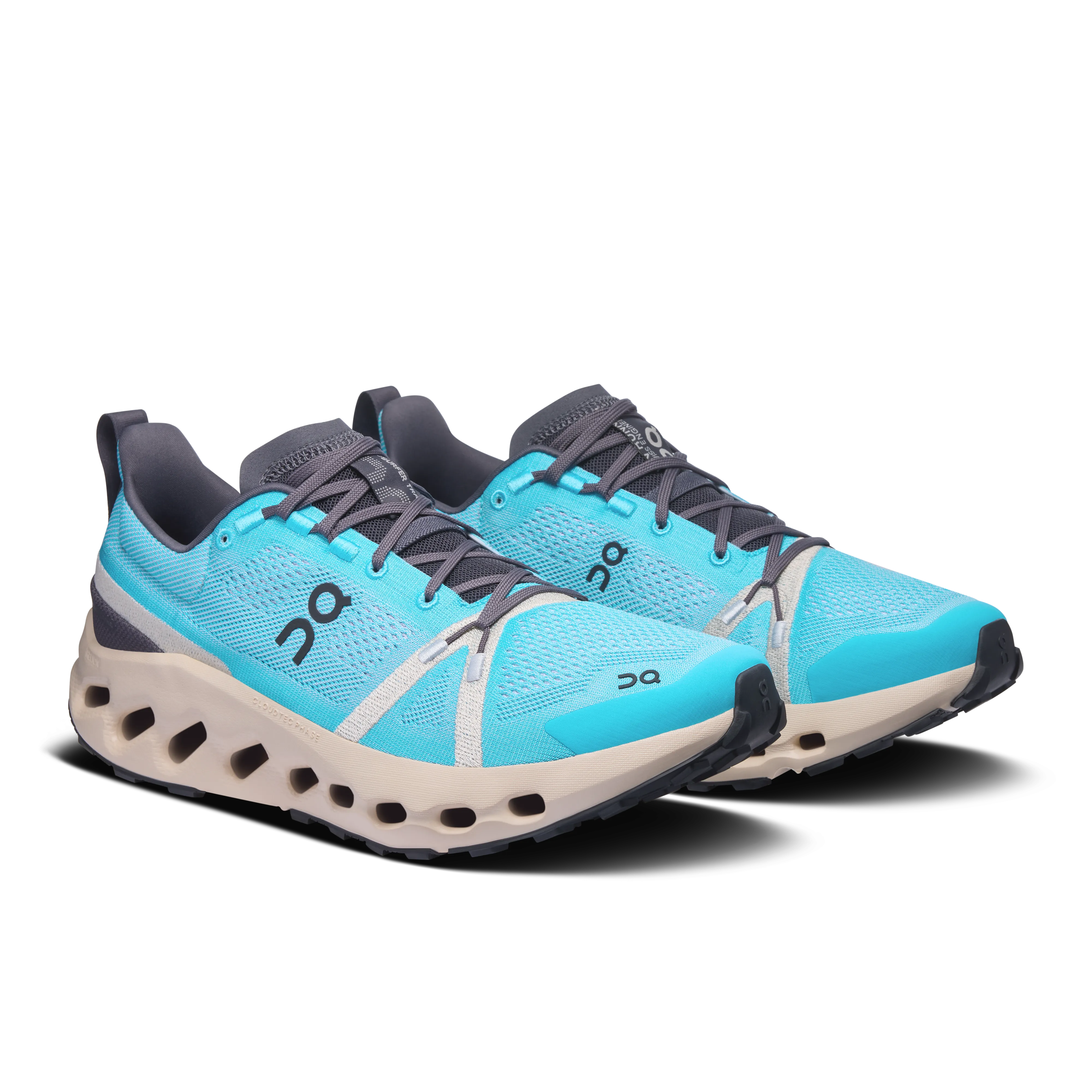 Shock Dispersing Plate Smooth Heel Transition Men's Cloudsurfer Trail Running Shoes Horizon / Cream