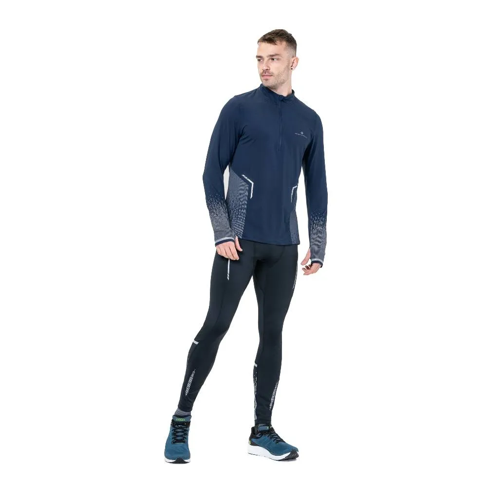 Continue Ronhill Tech Reflect Half Zip (Mens) - Dark Navy/Reflect