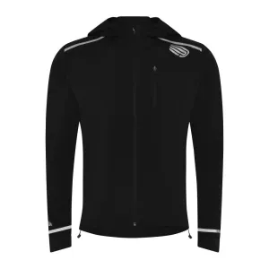 Pressio Ecolite Run Jacket (Mens) - Black Ventilation Grommets