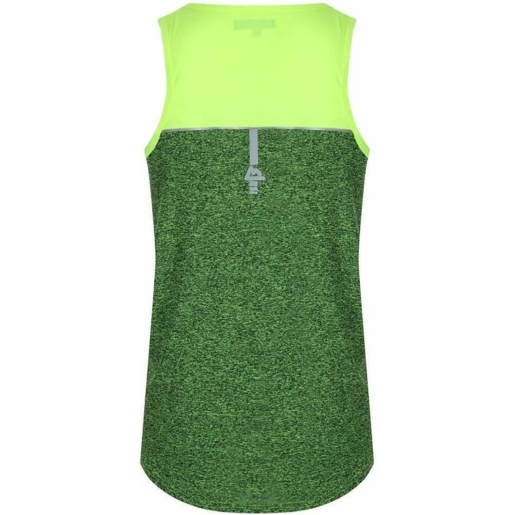 Red Tag Activewear Reflective Mens Running Vest - Yellow AllDay Comfort