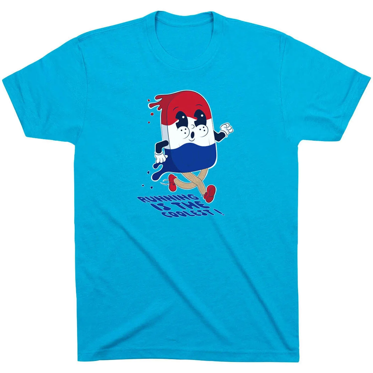 Running Short Sleeve T-Shirt - Running Is The Coolest Layered Collar Structure Performance Comfort