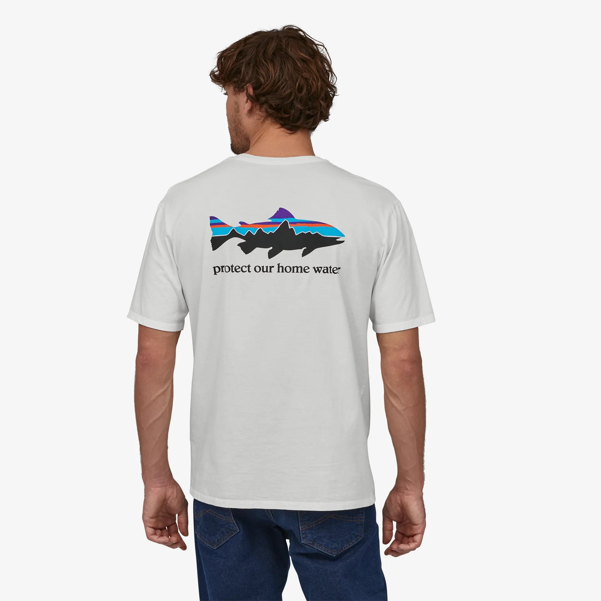 Men's Home Water Trout Organic T-Shirt Mountain Cool Easy Fit