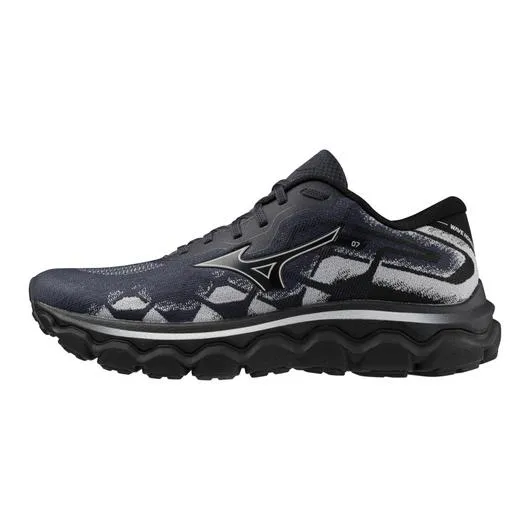 Mizuno | Wave Horizon 7 | Men's | Black/Nimbus Cloud vibration damping Compression Foam Collar