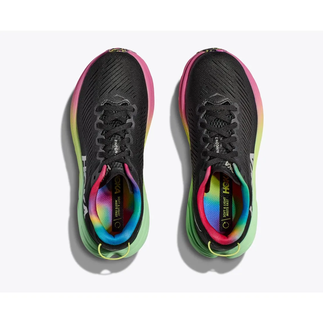 Hoka Men's Rincon 3 Wide (Black / Silver) Branded quality