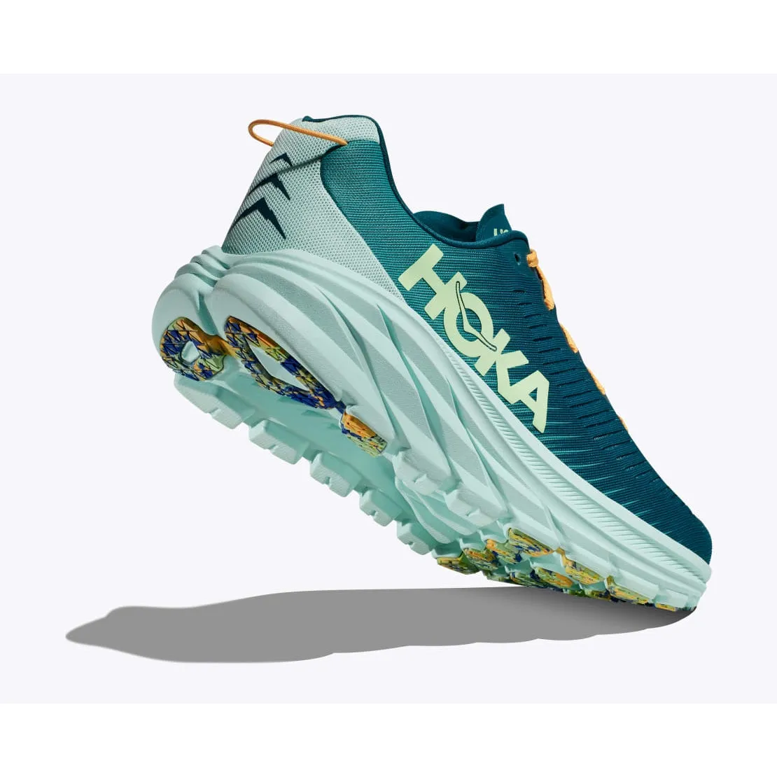 logo - hooked - and - looped shoes Hoka Men's Rincon 3 (Deep Lagoon/Ocean Mist)