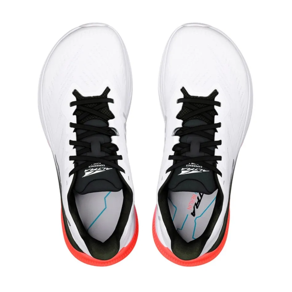 Altra Men's Experience Flow 2 Berlin Running Shoes in White/Coral AW25 tear - resistant - fabric shoes running in a hot spring area shoes