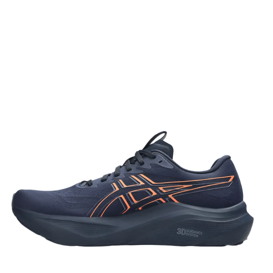 Fabric Upper ASICS Men's GT-2000 v14 Running Shoes in Midnight/Vivid Coral AW25
