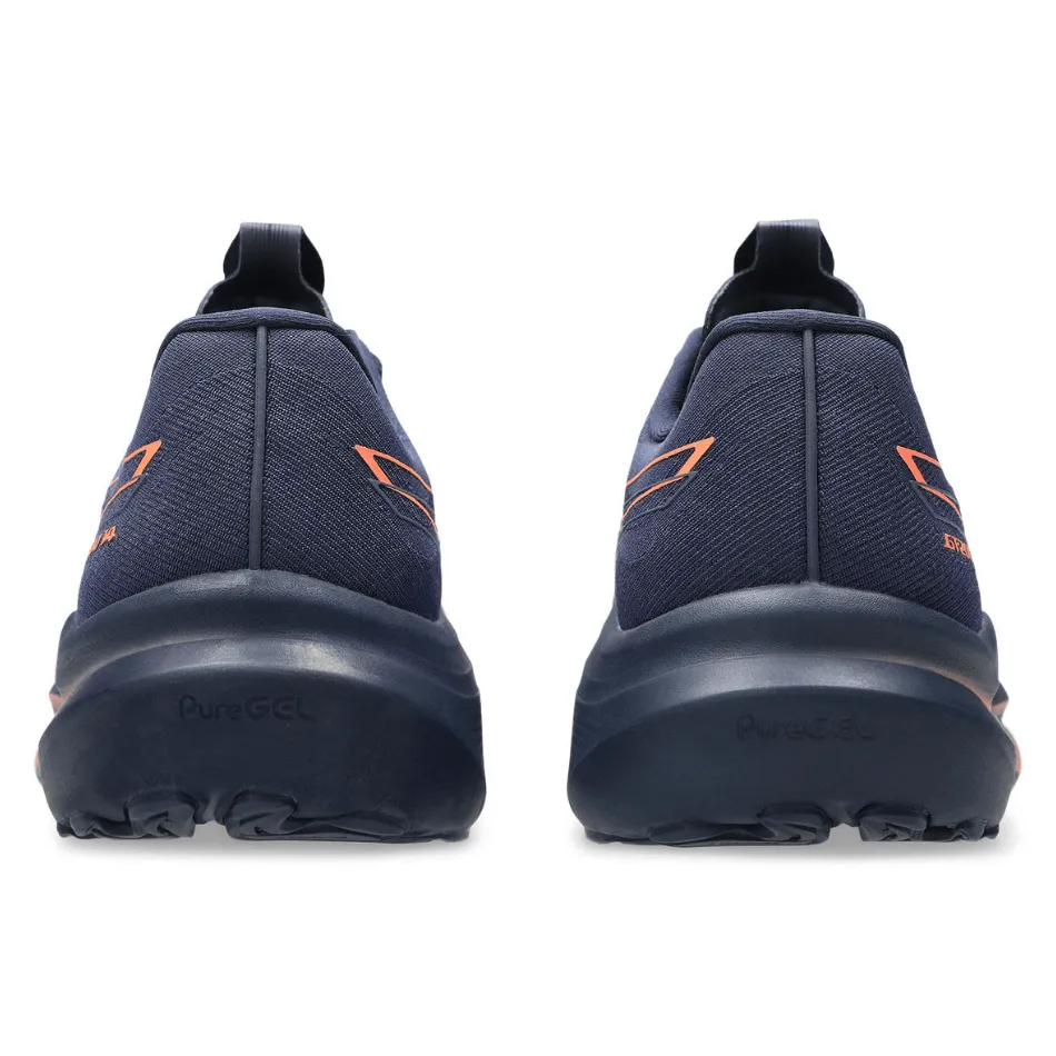 running in a suburban area shoes ASICS Men's GT-2000 v14 Running Shoes in Midnight/Vivid Coral AW25