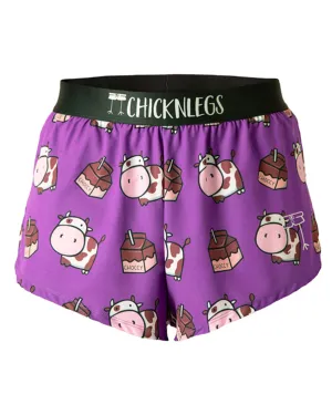 Odor Resistant Finish Men's Choccy Cows 2" Split Shorts