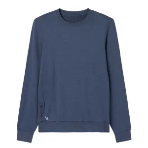 Men's Ponto Performance Crew - Azure Heather Fleece Popular