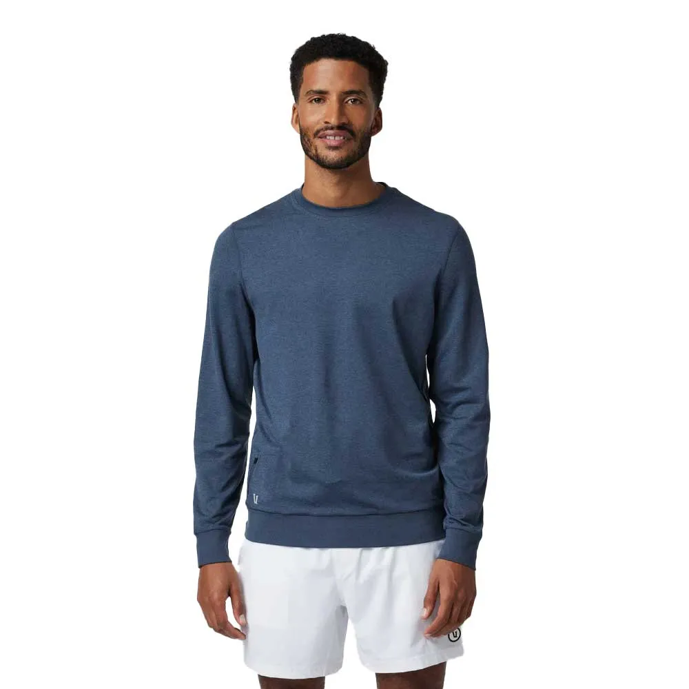 Men's Ponto Performance Crew - Azure Heather Travel Friendly product dancing suitable rhythm